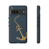 Gold Chained Anchor-Phone Case-Google Pixel 7-Matte-Movvy