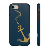 Gold Chained Anchor-Phone Case-iPhone 8-Glossy-Movvy
