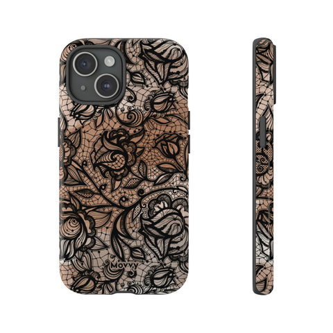 Laced in the Nude-Phone Case-iPhone 15-Glossy-Movvy