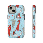Cats and Lattes-Phone Case-iPhone 14-Matte-Movvy