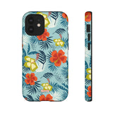 Hawaiian Flowers-Phone Case-iPhone 12 Mini-Glossy-Movvy