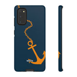 Orange Chained Anchor-Phone Case-Samsung Galaxy S20-Matte-Movvy