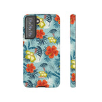 Hawaiian Flowers-Phone Case-Samsung Galaxy S21 FE-Glossy-Movvy