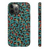 Turquoise Leopard-Phone Case-iPhone 12 Pro Max-Glossy-Movvy