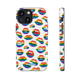 Rainbow Kiss-Phone Case-iPhone 13 Mini-Glossy-Movvy