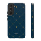 Anchor Quilt-Phone Case-Samsung Galaxy S22-Glossy-Movvy