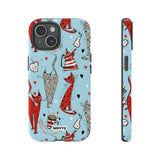 Cats and Lattes-Phone Case-iPhone 15-Glossy-Movvy