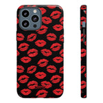 Red Lips (Black)-Phone Case-iPhone 13 Pro Max-Glossy-Movvy