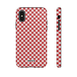 Gingham-Phone Case-iPhone X-Glossy-Movvy
