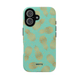 Caribbean Pineapple-Phone Case-Printify-iPhone 16-Matte-Movvy