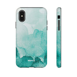 Aquamarine Watercolor-Phone Case-iPhone XS-Glossy-Movvy