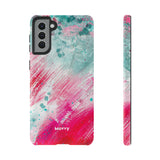 Aquaberry Brushstrokes-Phone Case-Samsung Galaxy S21 Plus-Glossy-Movvy