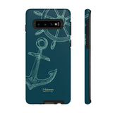 Wheel and Anchor-Phone Case-Samsung Galaxy S10-Matte-Movvy