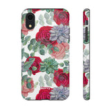 Succulent Roses-Phone Case-iPhone XR-Matte-Movvy