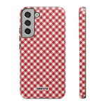 Gingham-Phone Case-Samsung Galaxy S22 Plus-Glossy-Movvy