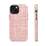 Seaside Plaid-Phone Case-iPhone 13 Mini-Glossy-Movvy