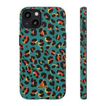 Turquoise Leopard-Phone Case-iPhone 13-Matte-Movvy