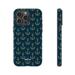 Gold Anchors-Phone Case-iPhone 15 Pro Max-Glossy-Movvy