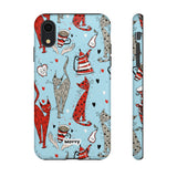 Cats and Lattes-Phone Case-iPhone XR-Glossy-Movvy
