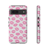 Pink Lips-Phone Case-Google Pixel 7-Matte-Movvy