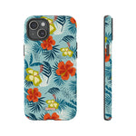 Hawaiian Flowers-Phone Case-iPhone 15 Plus-Glossy-Movvy