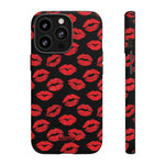 Red Lips (Black)-Phone Case-iPhone 13 Pro-Matte-Movvy