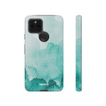 Aquamarine Watercolor-Phone Case-Google Pixel 5 5G-Glossy-Movvy