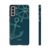 Wheel and Anchor-Phone Case-Samsung Galaxy S21 Plus-Glossy-Movvy