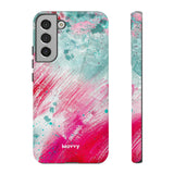 Aquaberry Brushstrokes-Phone Case-Samsung Galaxy S22 Plus-Matte-Movvy