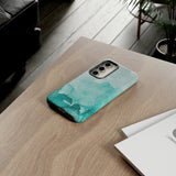 Aquamarine Watercolor-Phone Case-Movvy