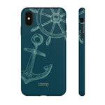 Wheel and Anchor-Phone Case-iPhone XS MAX-Glossy-Movvy
