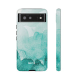 Aquamarine Watercolor-Phone Case-Google Pixel 6-Matte-Movvy