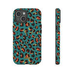 Turquoise Leopard-Phone Case-iPhone 15-Matte-Movvy