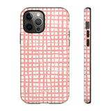 Seaside Plaid-Phone Case-iPhone 12 Pro-Glossy-Movvy