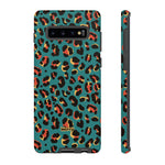 Turquoise Leopard-Phone Case-Samsung Galaxy S10 Plus-Matte-Movvy
