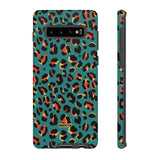 Turquoise Leopard-Phone Case-Samsung Galaxy S10 Plus-Matte-Movvy