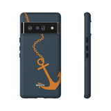 Orange Chained Anchor-Phone Case-Google Pixel 6 Pro-Matte-Movvy
