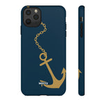 Gold Chained Anchor-Phone Case-iPhone 11 Pro Max-Matte-Movvy