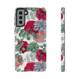 Succulent Roses-Phone Case-Samsung Galaxy S21 Plus-Glossy-Movvy