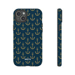 Gold Anchors-Phone Case-iPhone 15 Plus-Matte-Movvy