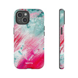 Aquaberry Brushstrokes-Phone Case-iPhone 15-Matte-Movvy