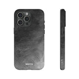 Grayscale Brushstrokes-Phone Case-iPhone 15 Pro Max-Matte-Movvy