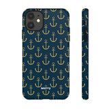 Gold Anchors-Phone Case-iPhone 11-Matte-Movvy