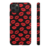 Red Lips (Black)-Phone Case-iPhone 11 Pro Max-Matte-Movvy