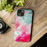 Aquaberry Brushstrokes-Phone Case-Movvy