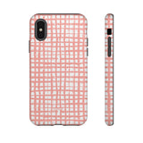 Seaside Plaid-Phone Case-iPhone XS-Matte-Movvy