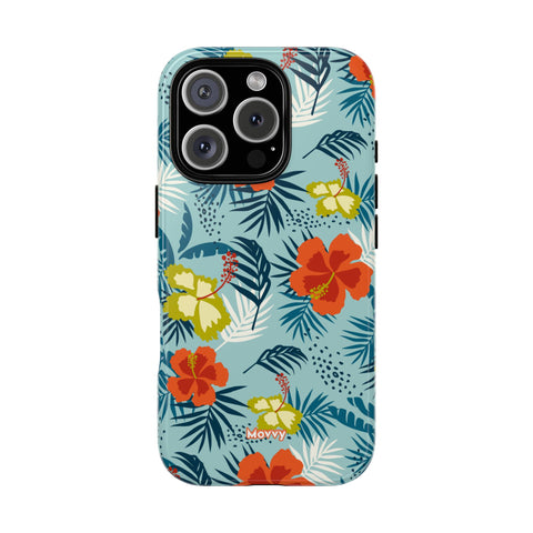 Hawaiian Flowers-Phone Case-Printify-iPhone 16 Pro-Glossy-Movvy