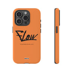 FLOW (Orange)-Phone Case-iPhone 15 Pro-Glossy-Movvy