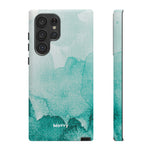 Aquamarine Watercolor-Phone Case-Samsung Galaxy S22 Ultra-Matte-Movvy
