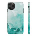 Aquamarine Watercolor-Phone Case-iPhone 11 Pro Max-Matte-Movvy